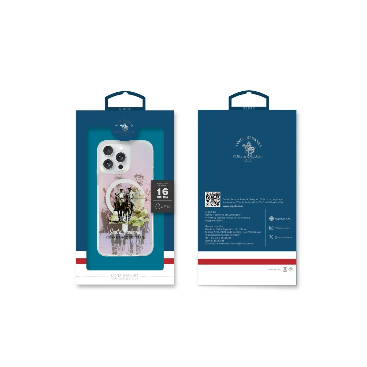 Santa Barbara Polo Racquet Club Apple iPhone 16 Carter Magsafe Kapak - Standing