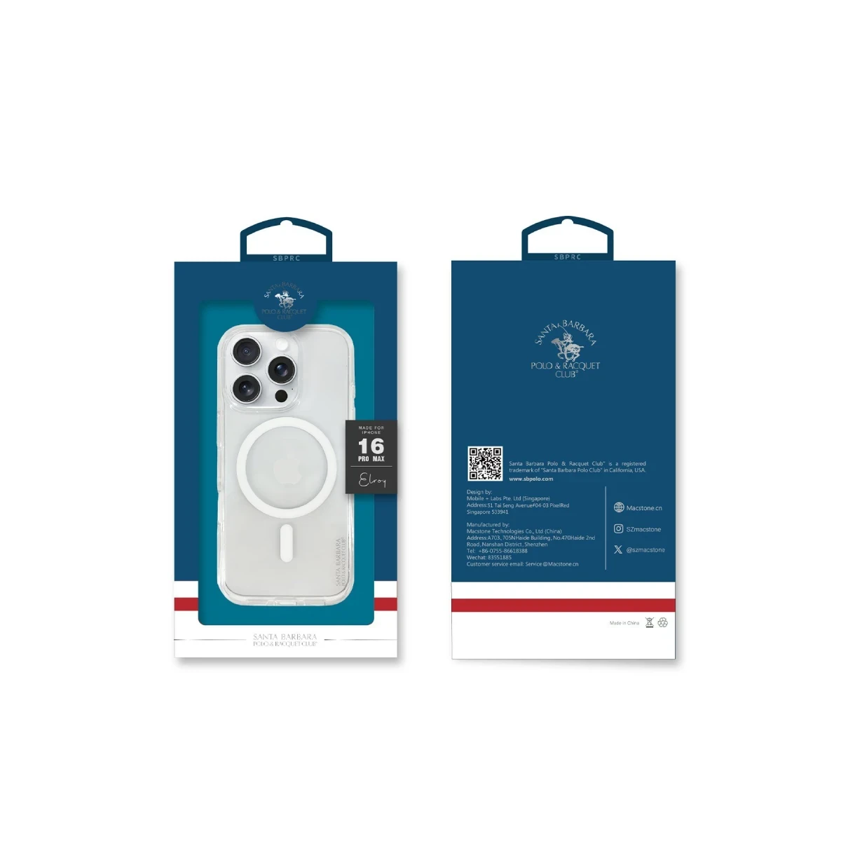 Santa Barbara Polo Racquet Club Apple iPhone 16 Elroy Magsafe Kapak - Şeffaf