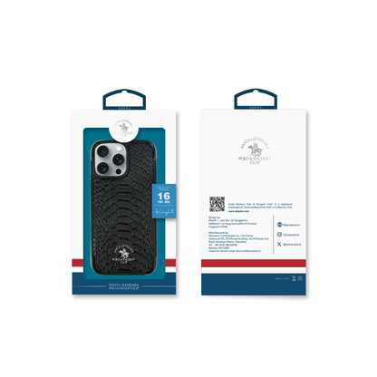 Santa Barbara Polo Racquet Club Apple iPhone 16 Knight Deri Kapak - Kahverengi
