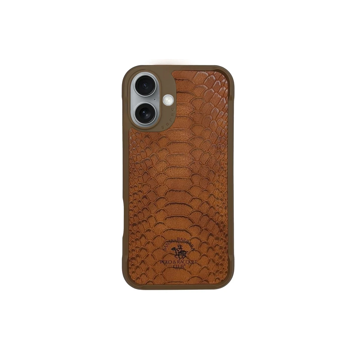 Santa Barbara Polo Racquet Club Apple iPhone 16 Knight Deri Kapak - Kahverengi
