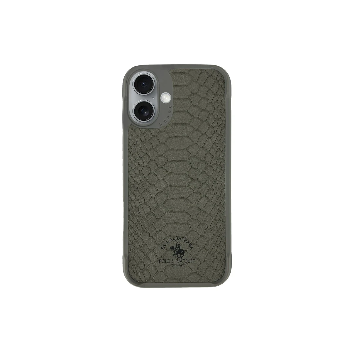 Santa Barbara Polo Racquet Club Apple iPhone 16 Knight Deri Kapak - Titan Gri