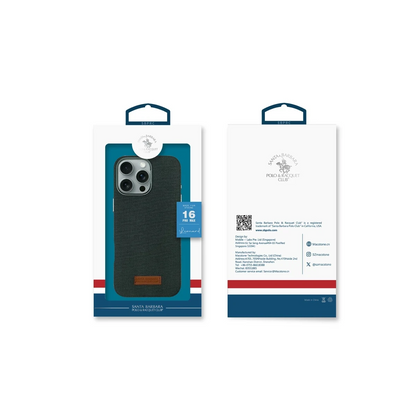 Santa Barbara Polo Racquet Club Apple iPhone 16 Leonard Magsafe Kapak - Siyah