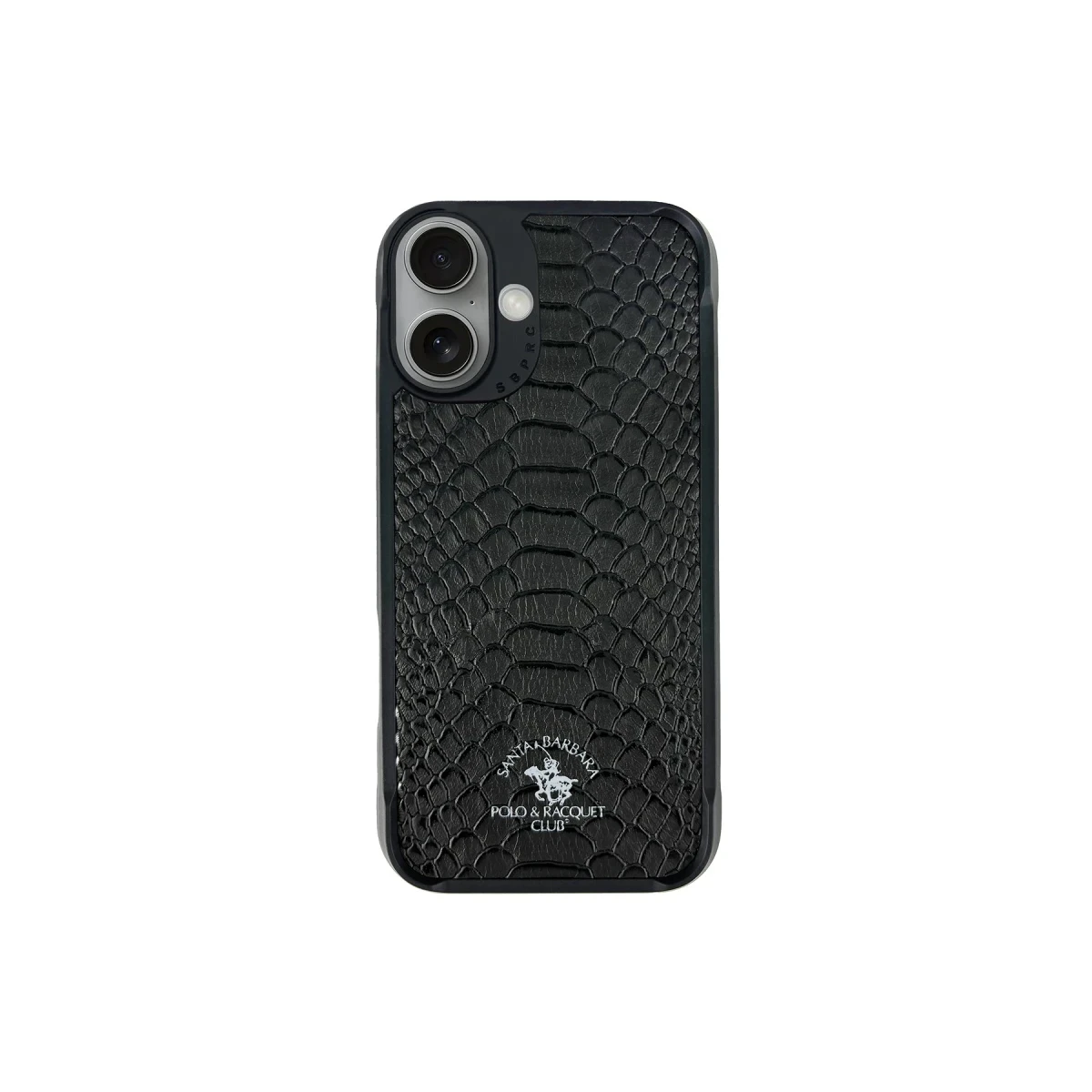 Santa Barbara Polo Racquet Club Apple iPhone 16 Plus Knight Deri Kapak - Siyah