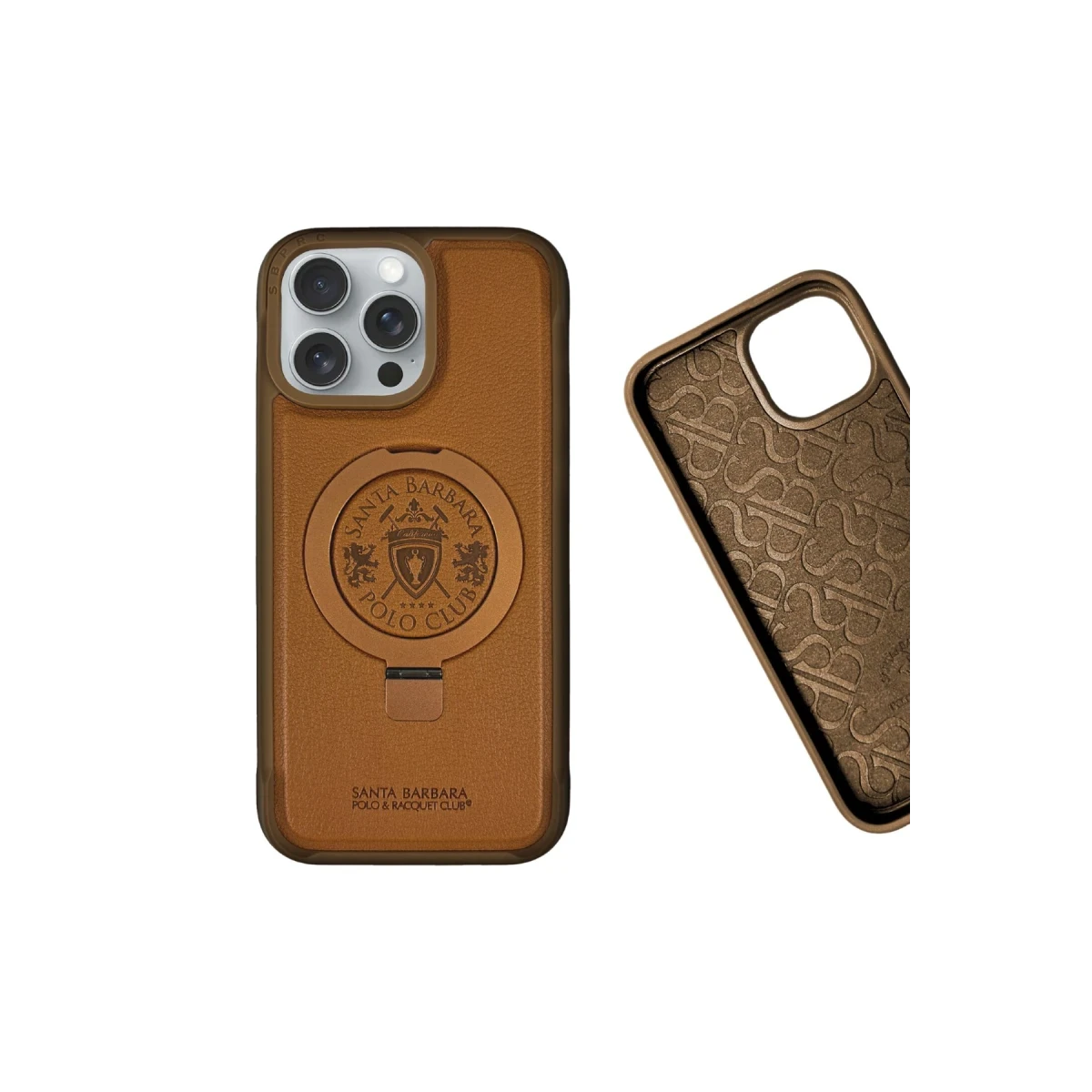 Santa Barbara Polo Racquet Club Apple iPhone 16 Primo Magsafe Stand Kapak - Siyah
