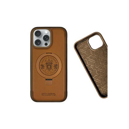 Santa Barbara Polo Racquet Club Apple iPhone 16 Primo Magsafe Stand Kapak - Siyah