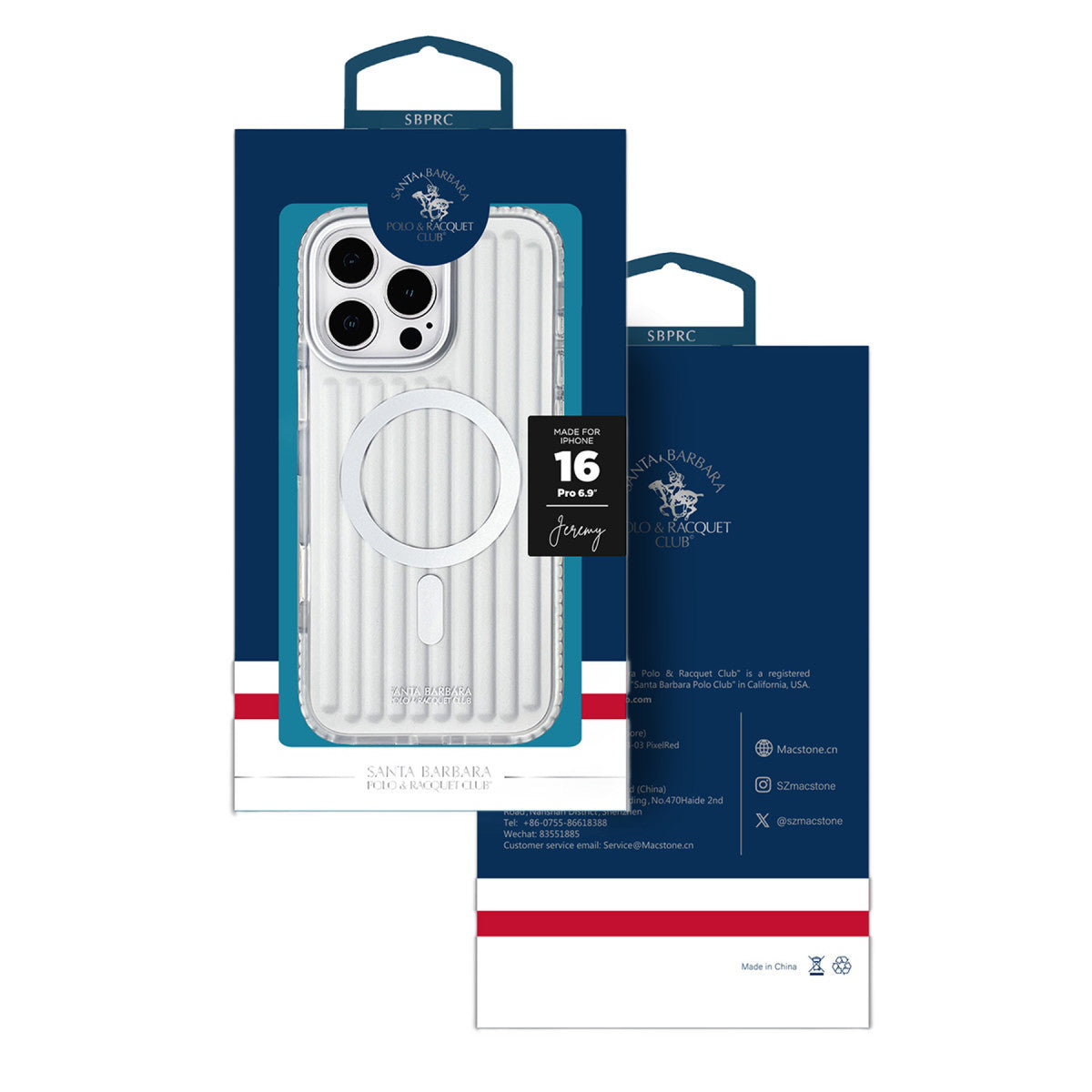 Santa Barbara Polo Racquet Club Apple iPhone 16 Pro Jeremy Magsafe Kapak