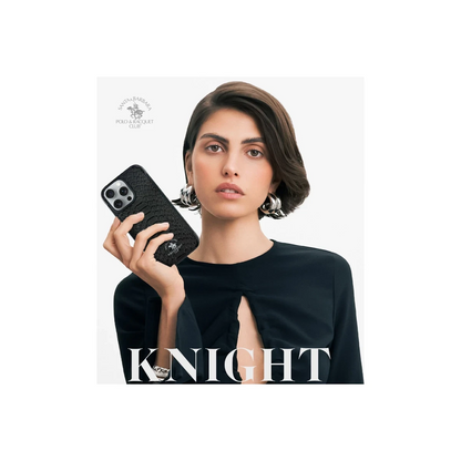 Santa Barbara Polo Racquet Club Apple iPhone 16 Pro Knight Deri Kapak - Titan Gri