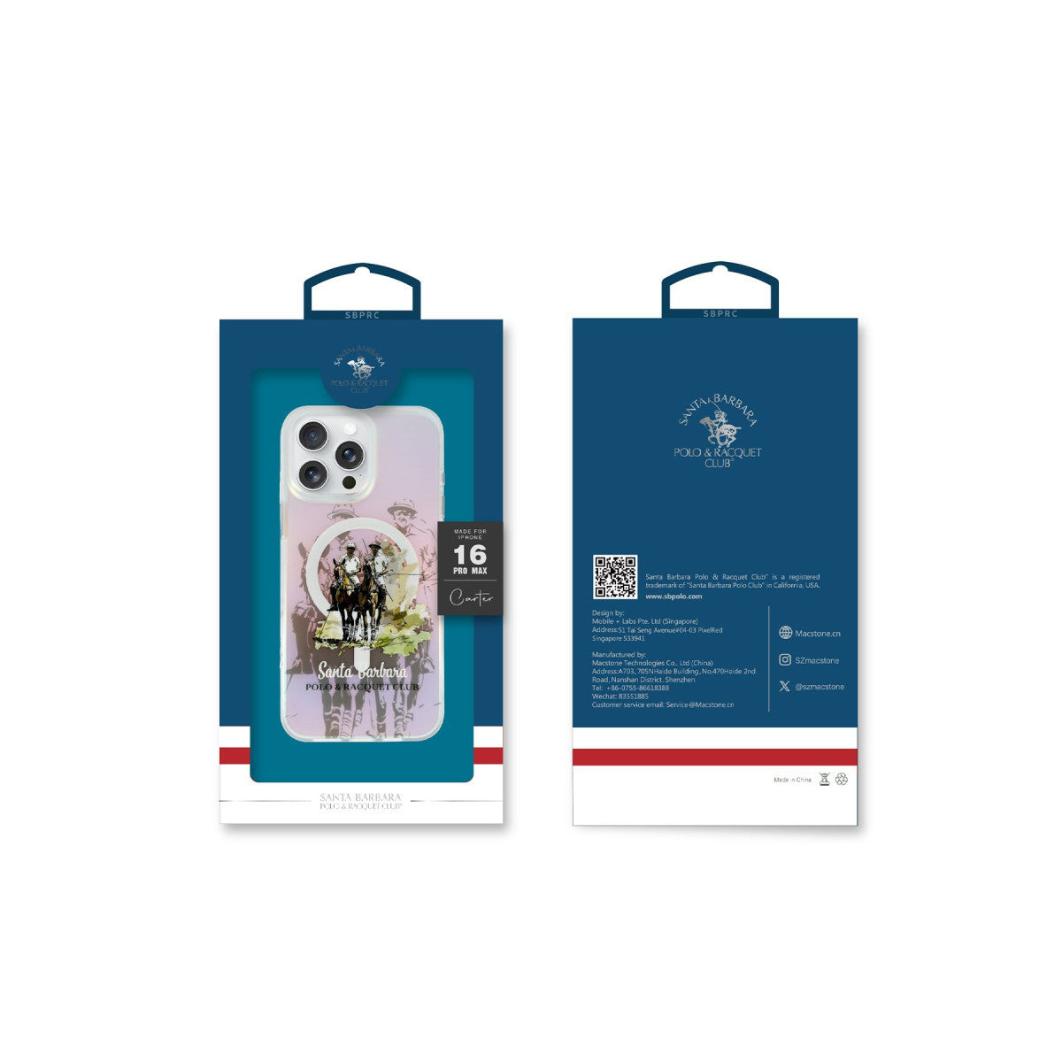 Santa Barbara Polo Racquet Club Apple iPhone 16 Pro Max Carter Magsafe Kapak