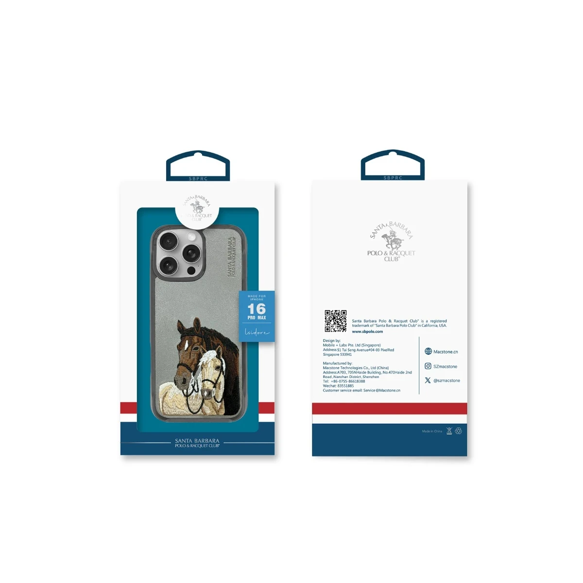 Santa Barbara Polo Racquet Club Apple iPhone 16 Pro Max Isidore Kapak - Titan Gri