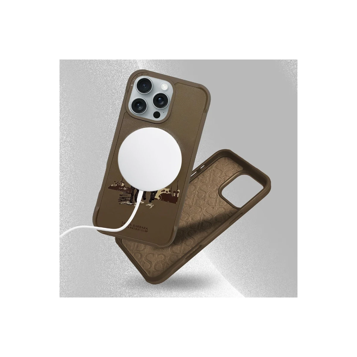 Santa Barbara Polo Racquet Club Apple iPhone 16 Pro Max Virgil Magsafe Kapak - Siyah