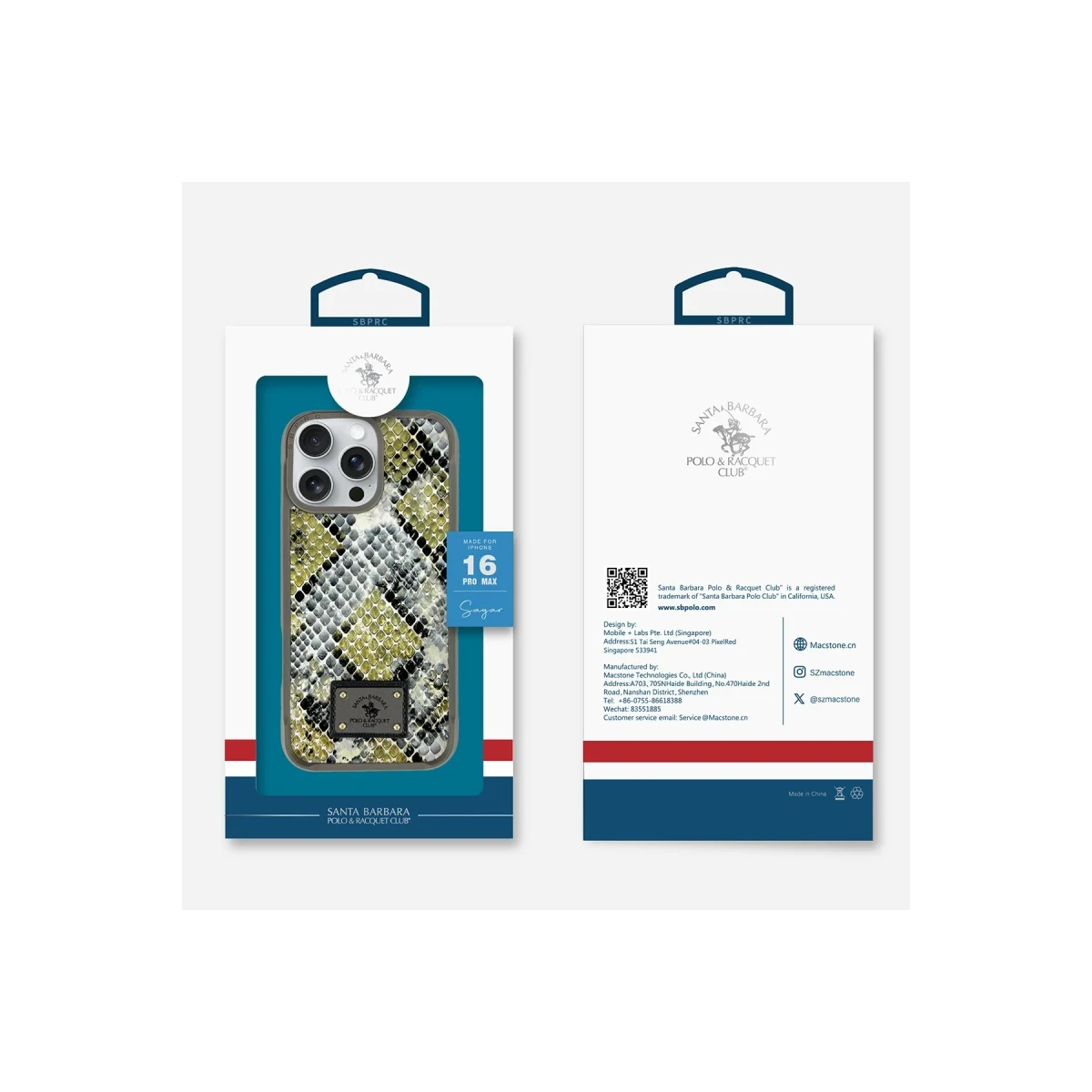 Santa Barbara Polo Racquet Club Apple iPhone 16 Pro Sagar Magsafe Kapak - Bej