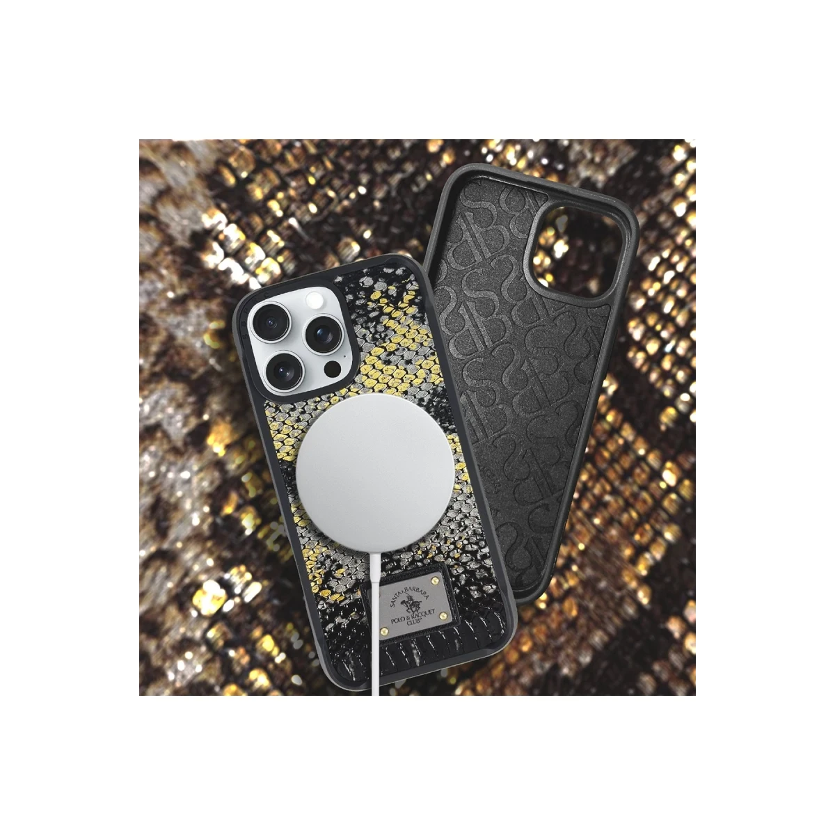 Santa Barbara Polo Racquet Club Apple iPhone 16 Pro Sagar Magsafe Kapak - Titan Gri