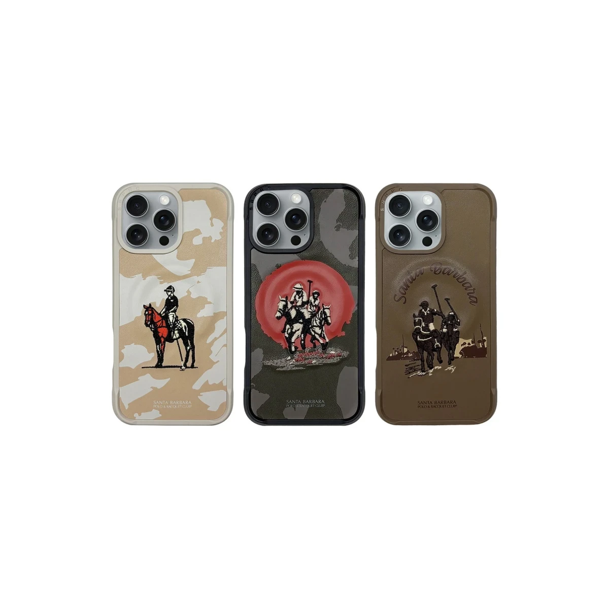 Santa Barbara Polo Racquet Club Apple iPhone 16 Pro Virgil Magsafe Kapak - Bej