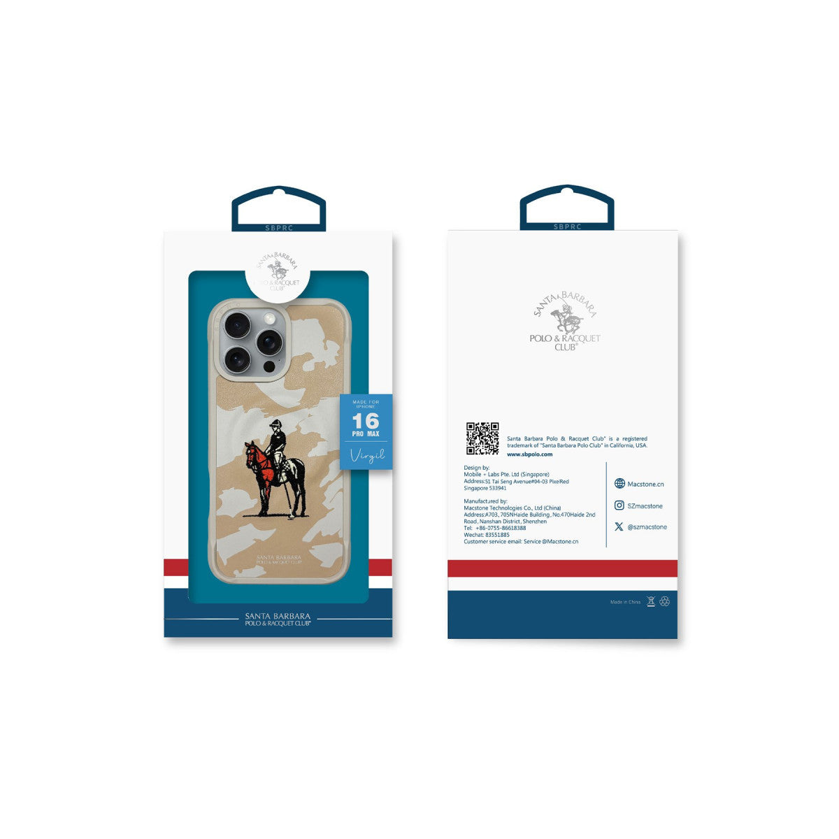 Santa Barbara Polo Racquet Club Apple iPhone 16 Pro Virgil Magsafe Kapak