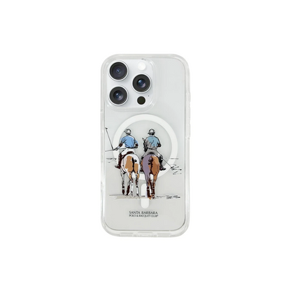 Santa Barbara Polo Racquet Club Apple iPhone 16 Pro Willie Şeffaf Magsafe Kapak - Morandi