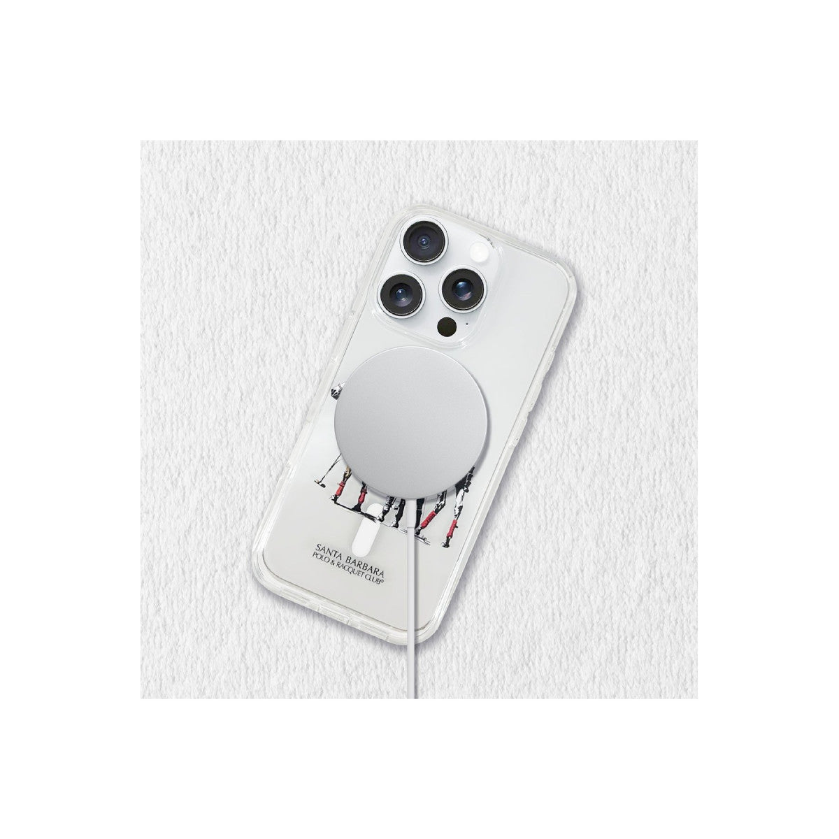 Santa Barbara Polo Racquet Club Apple iPhone 16 Pro Willie Şeffaf Magsafe Kapak