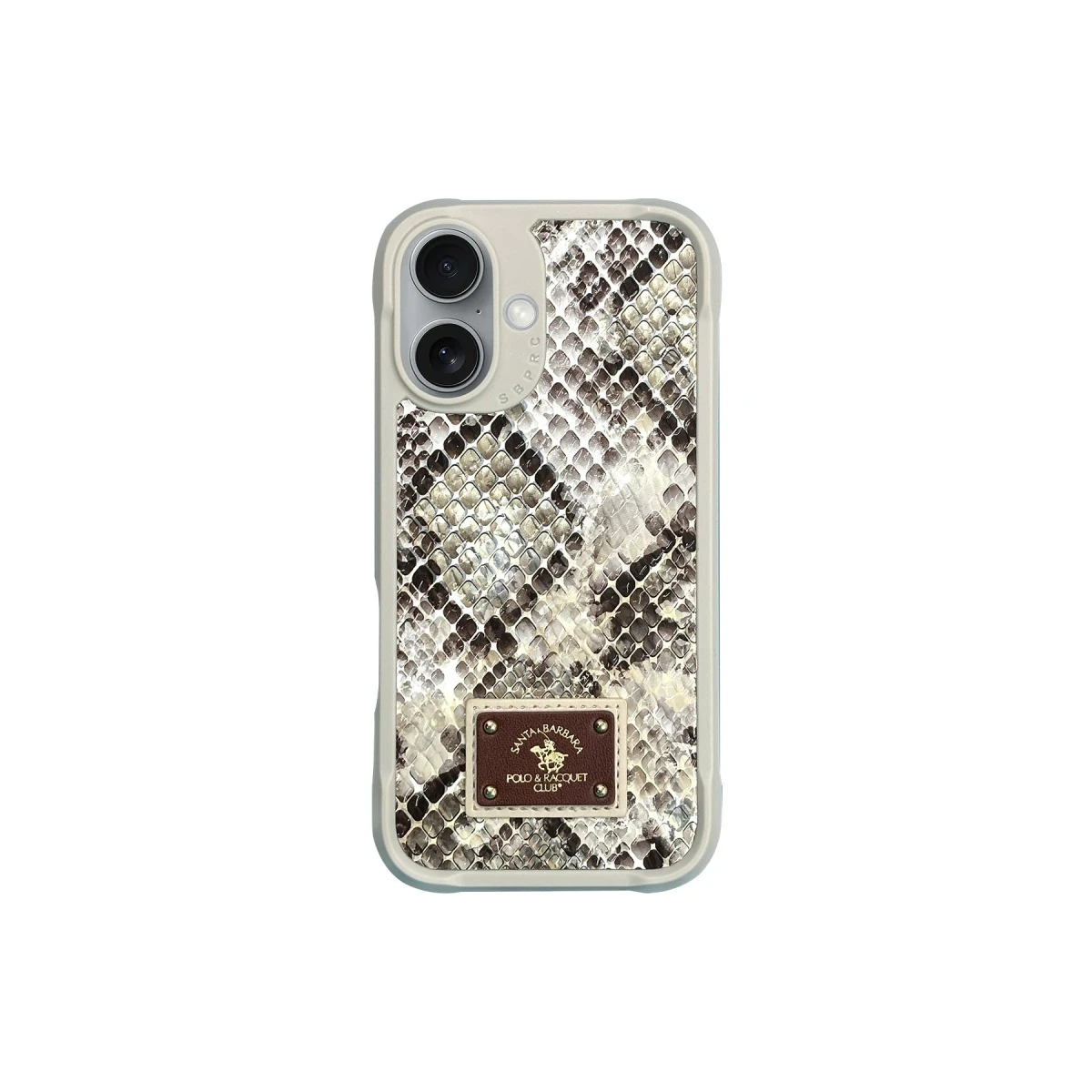 Santa Barbara Polo Racquet Club Apple iPhone 16 Sagar Magsafe Kapak - Bej