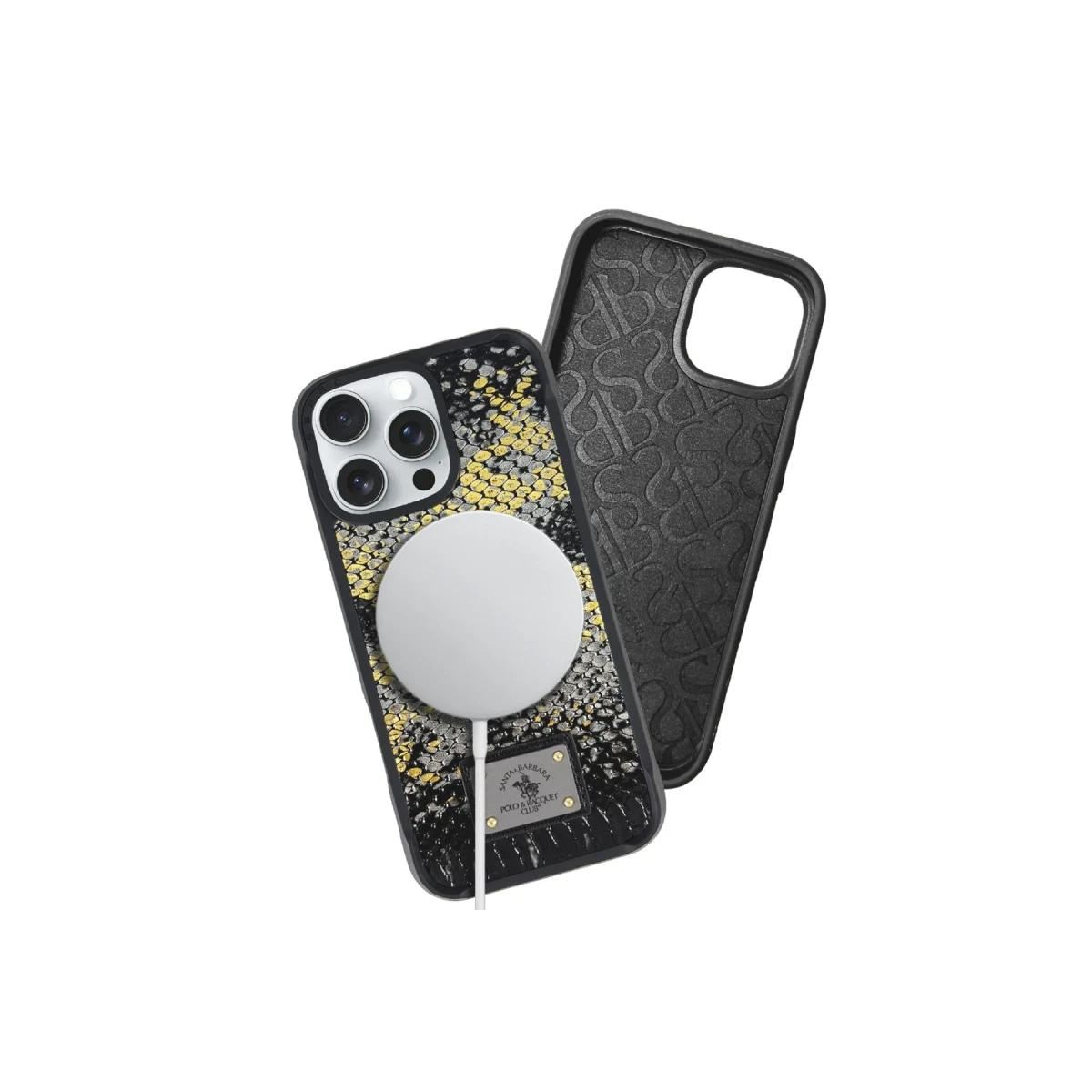 Santa Barbara Polo Racquet Club Apple iPhone 16 Sagar Magsafe Kapak - Titan Gri