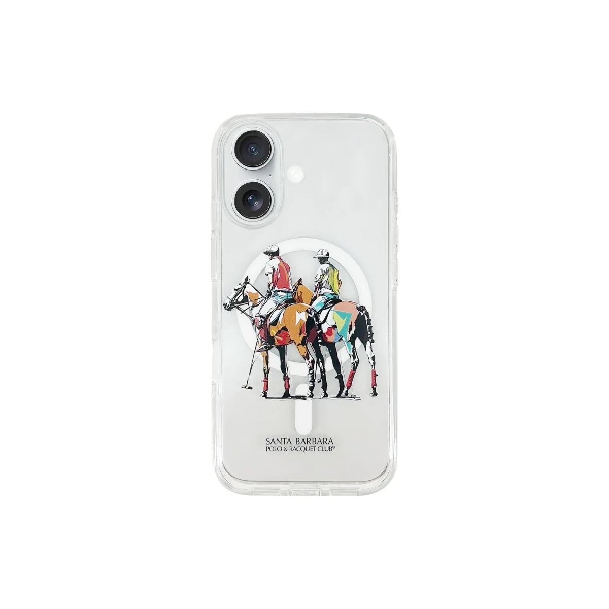 Santa Barbara Polo Racquet Club Apple iPhone 16 Willie Şeffaf Magsafe Kapak - Geometry