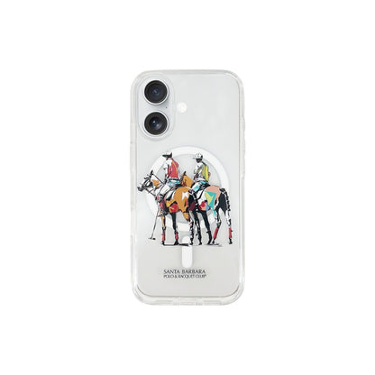 Santa Barbara Polo Racquet Club Apple iPhone 16 Willie Şeffaf Magsafe Kapak