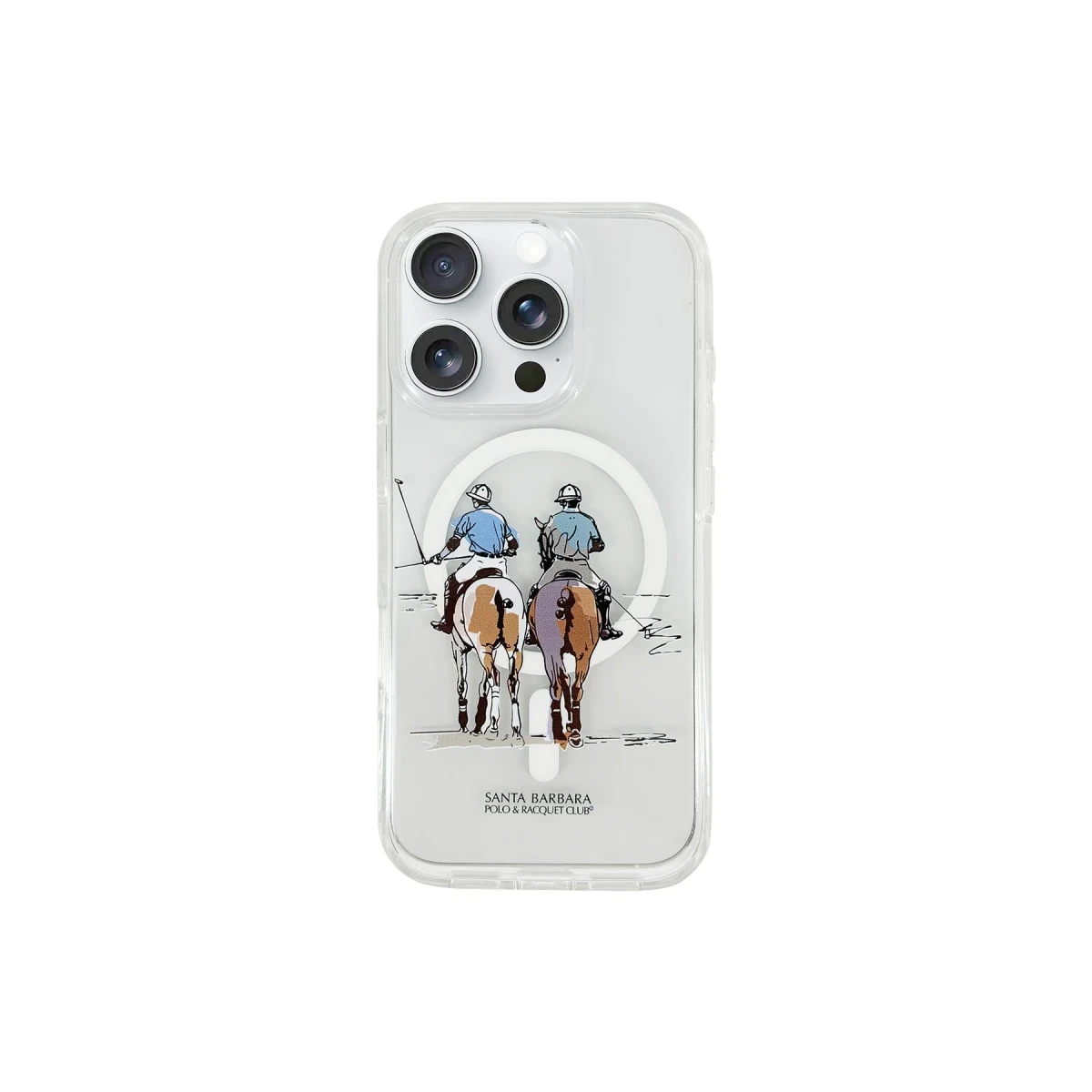 Santa Barbara Polo Racquet Club Apple iPhone 16 Willie Şeffaf Magsafe Kapak - Morandi