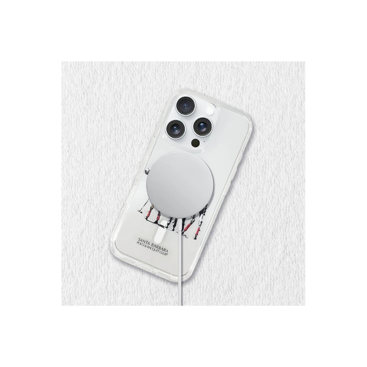Santa Barbara Polo Racquet Club Apple iPhone 16 Willie Şeffaf Magsafe Kapak - Morandi