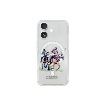 Santa Barbara Polo Racquet Club Apple iPhone 16 Willie Şeffaf Magsafe Kapak - Painting