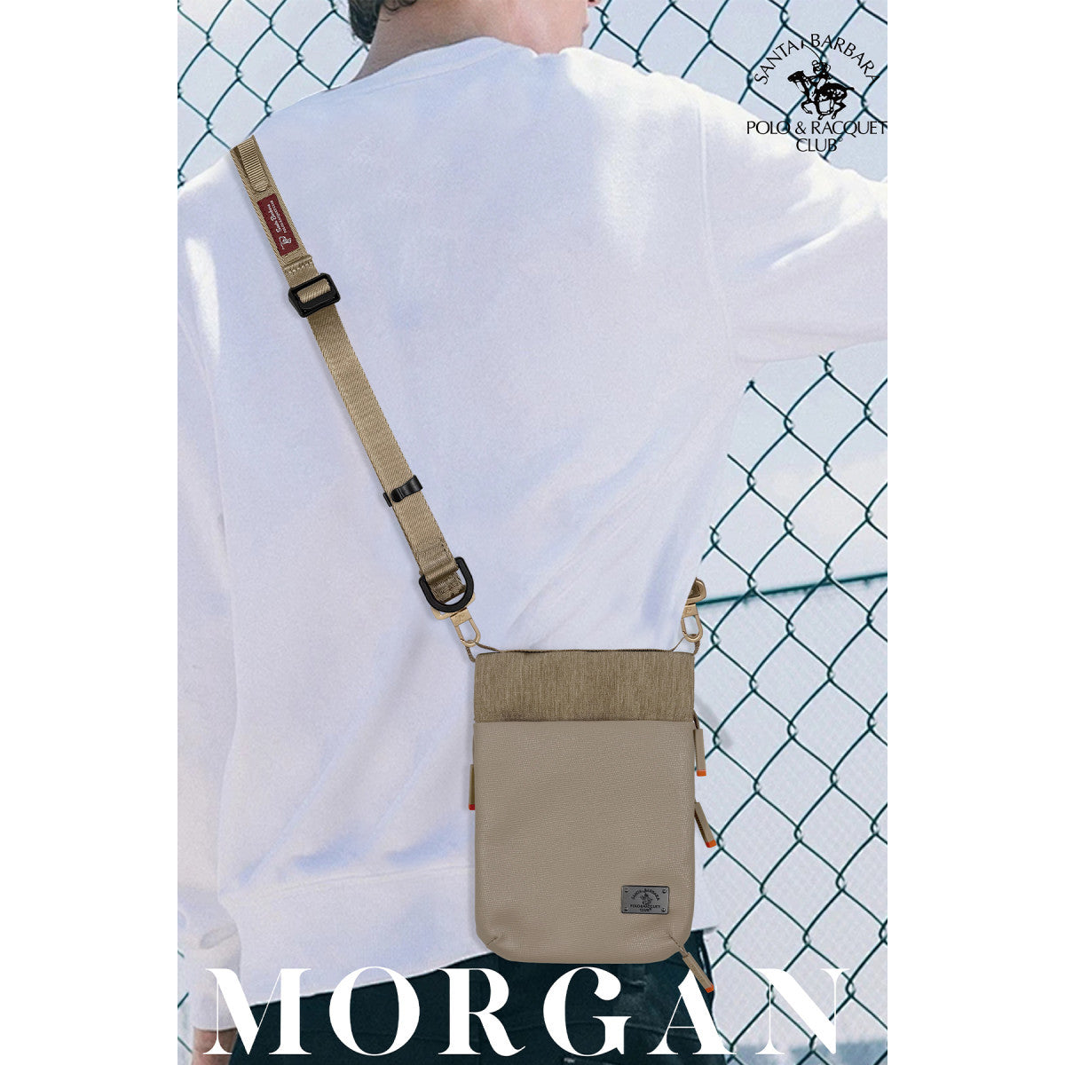Santa Barbara Polo Racquet Club Morgan Çapraz Askılı Çanta-Bej