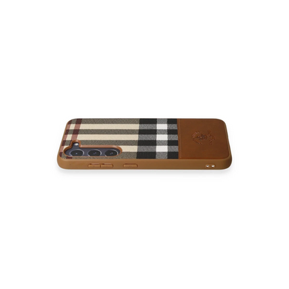 Santa Barbara Polo Racquet Club Samsung Galaxy S23 Plaid Kapak - Kahverengi