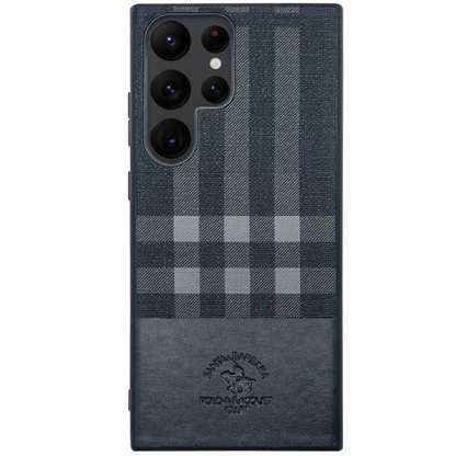 Santa Barbara Polo Racquet Club Samsung Galaxy S23 Ultra Plaid Kapak - Siyah