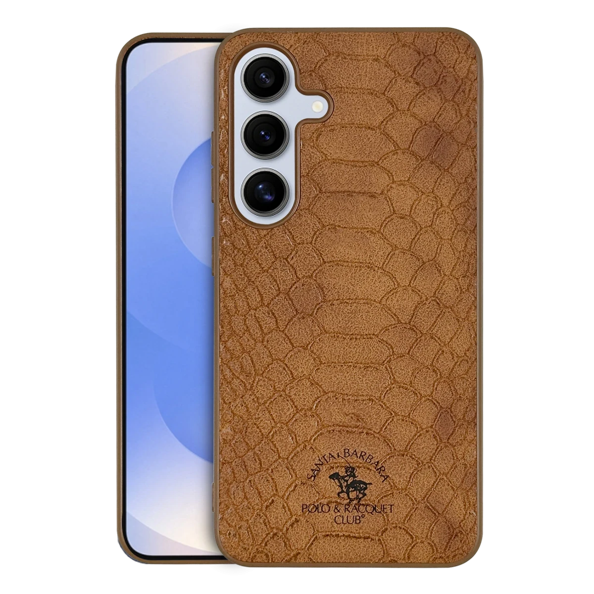 Santa Barbara Polo Racquet Club Samsung Galaxy S25 Knight Deri Kapak - Kahverengi