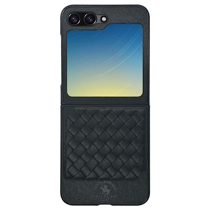 Santa Barbara Polo Racquet Club Samsung Galaxy Z Flip 5 Ravel Deri Kapak - Siyah