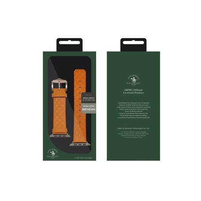 Santa Barbara Polo Racquet Club Apple Watch 42mm Brendan Deri Kordon - Kırmızı