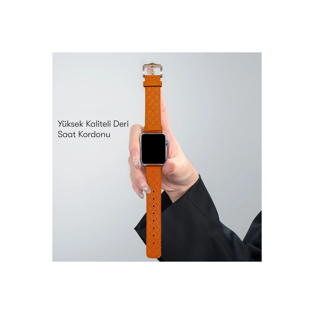 Santa Barbara Polo Racquet Club Apple Watch 42mm Brendan Deri Kordon - Kırmızı