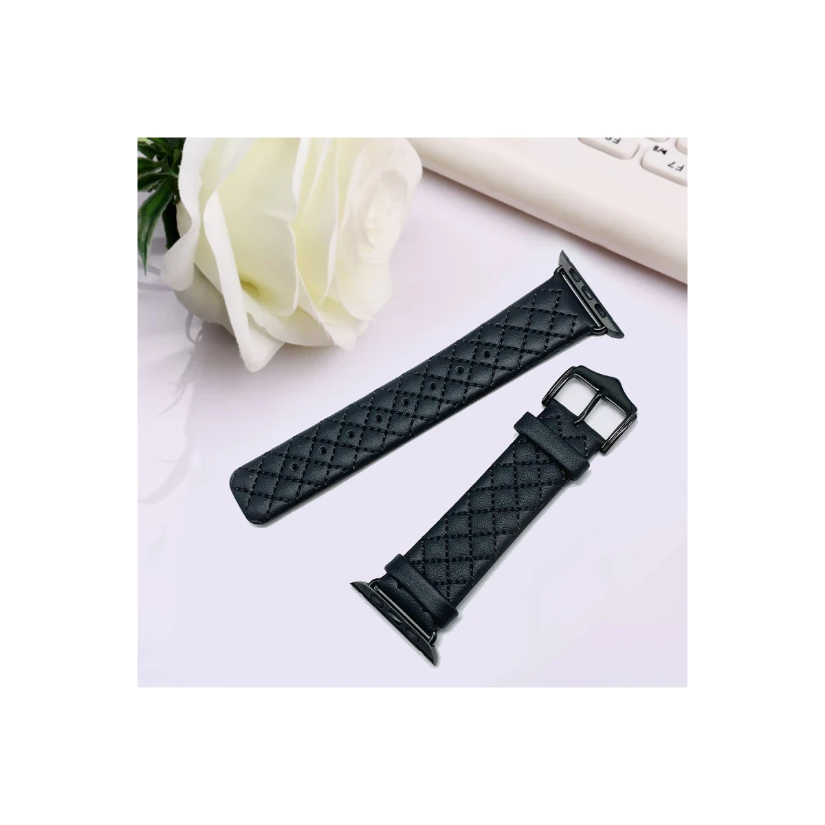 Santa Barbara Polo Racquet Club Apple Watch Ultra 49mm Brendan Deri Kordon - Kırmızı