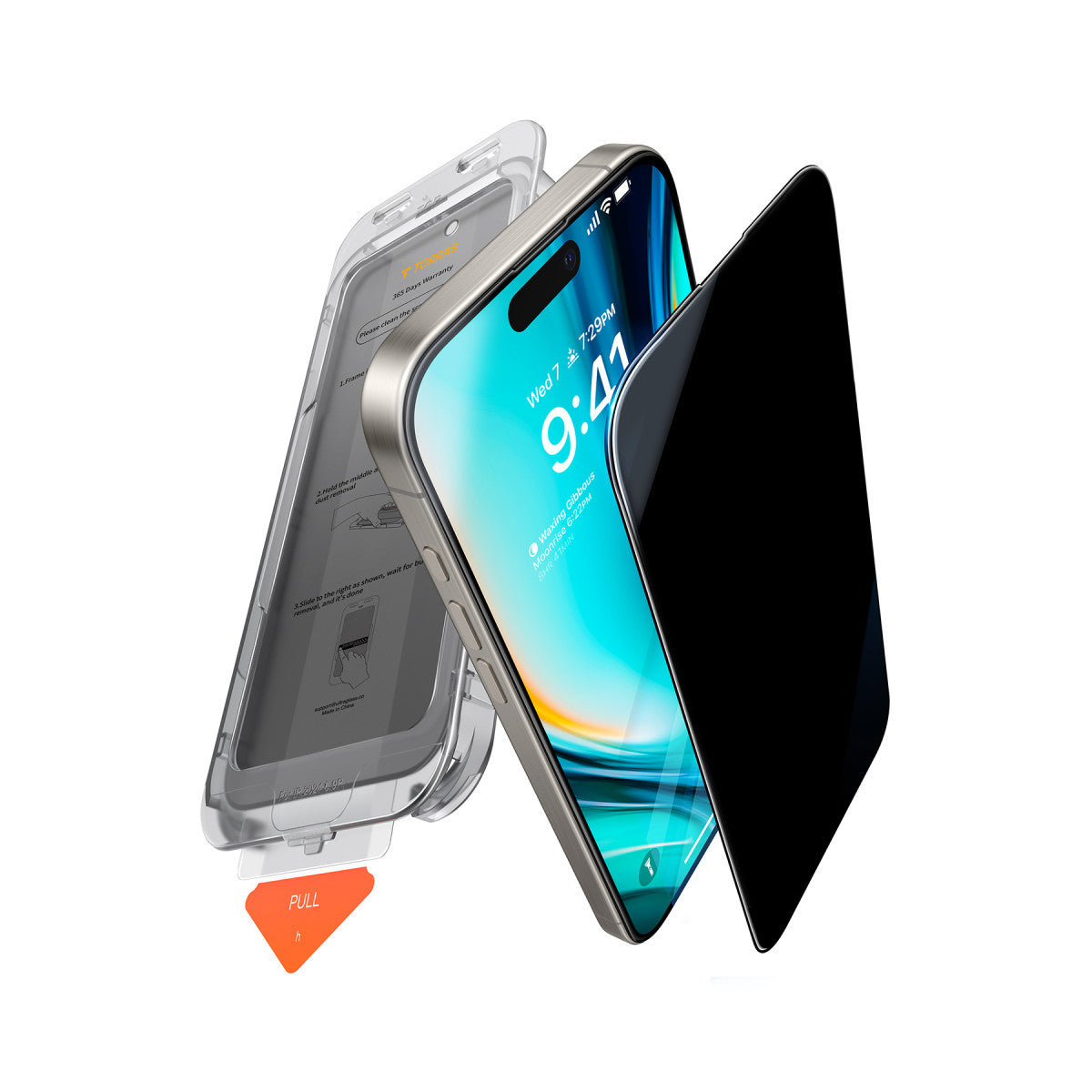 Torras Apple iPhone 16 Install Master AutoKit Privacy Cam Ekran Koruyucu