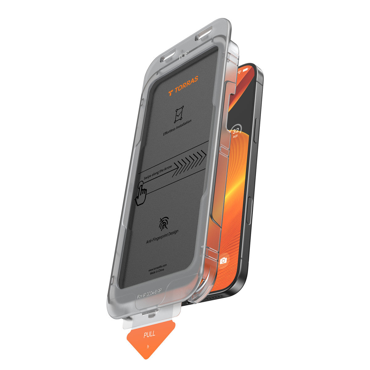 Torras Apple iPhone 16 Install Master AutoKit Privacy Cam Ekran Koruyucu
