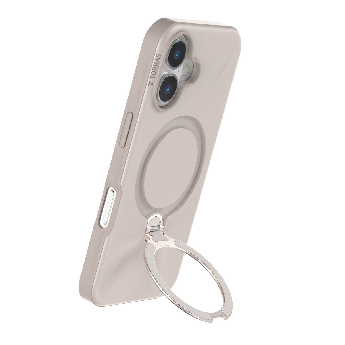 Torras Apple iPhone 16 O Stand Spin Fusion Serisi PC Magsafe Kılıf