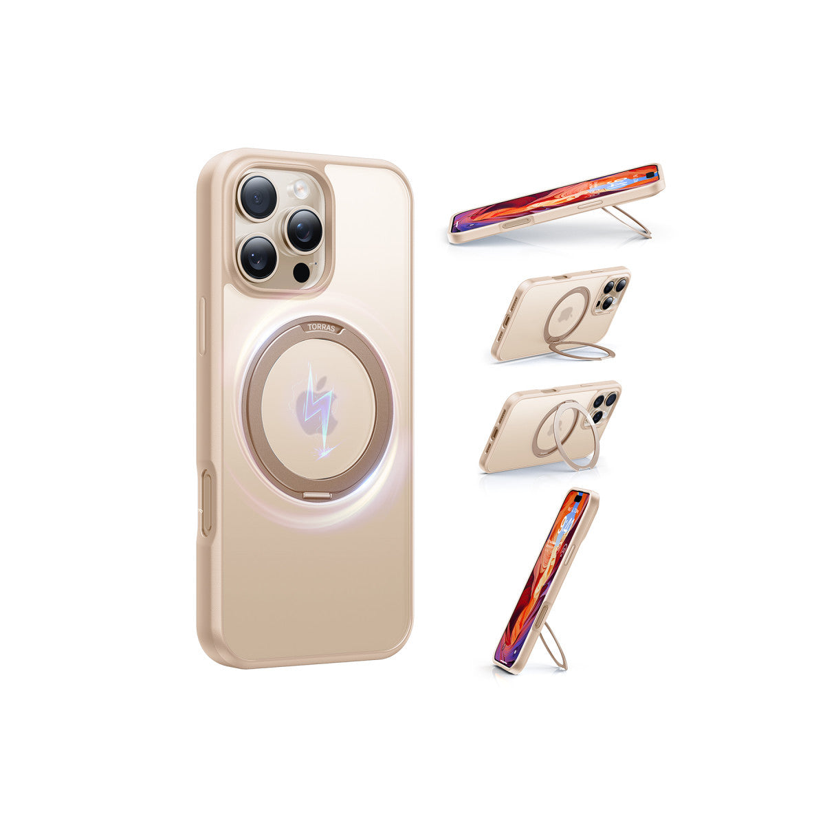 Torras Apple iPhone 16 Pro Max O Stand Pro Serisi Magsafe Kılıf