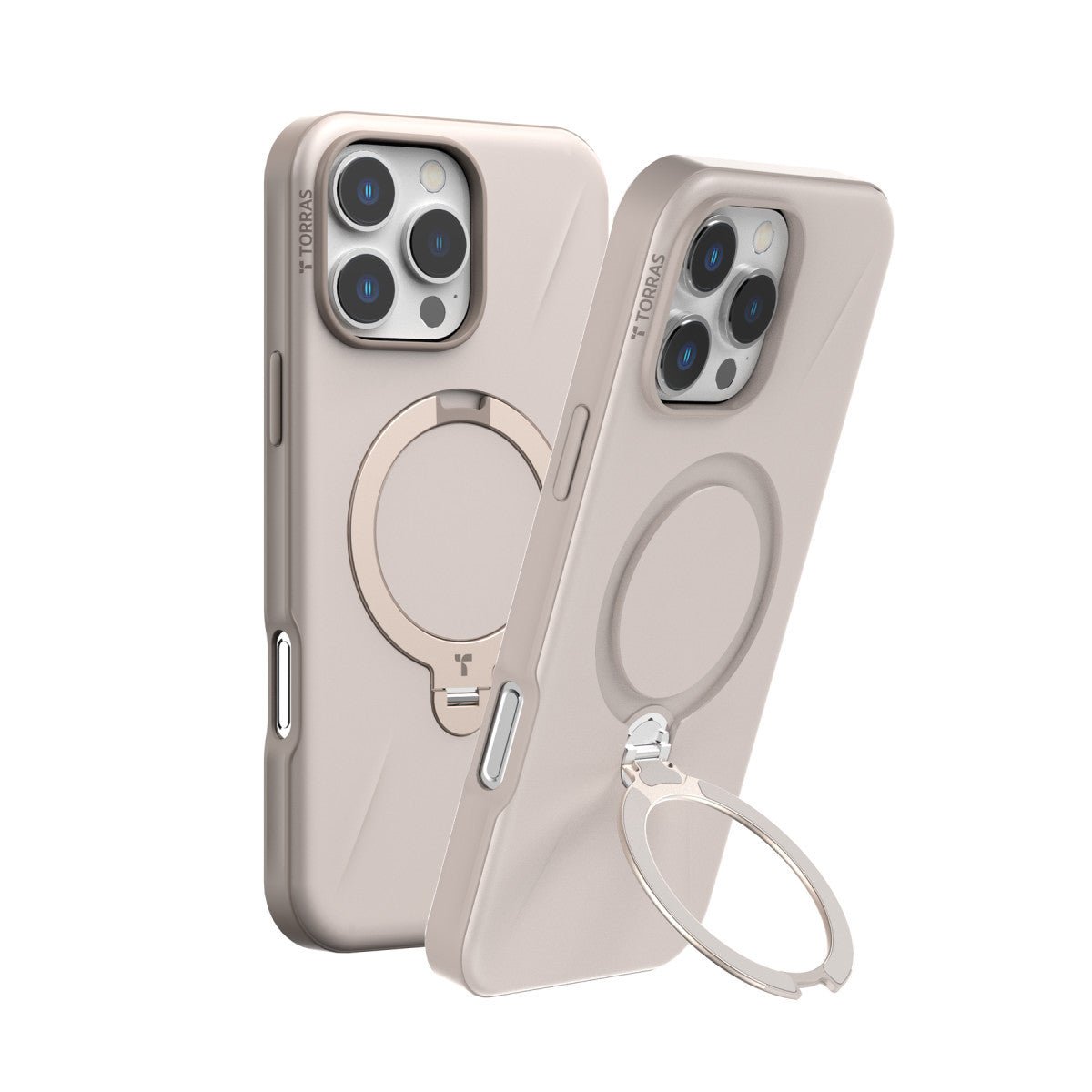Torras Apple iPhone 16 Pro Max O Stand Spin Fusion Serisi PC Magsafe Kılıf