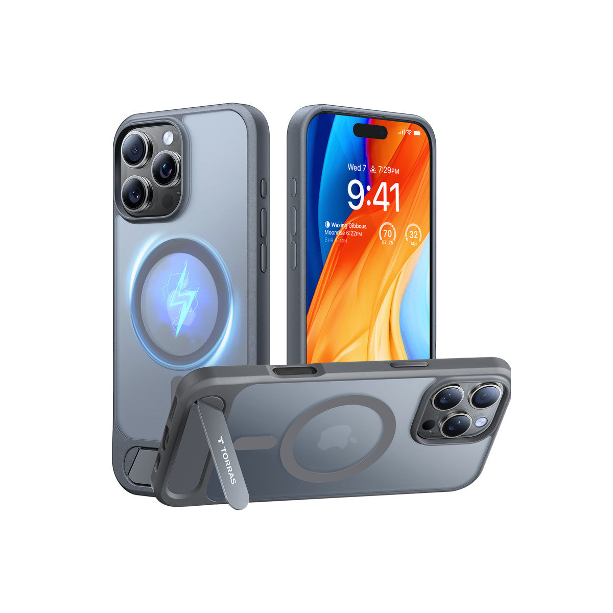Torras Apple iPhone 16 Pro Max P Stand Serisi Magsafe Kılıf