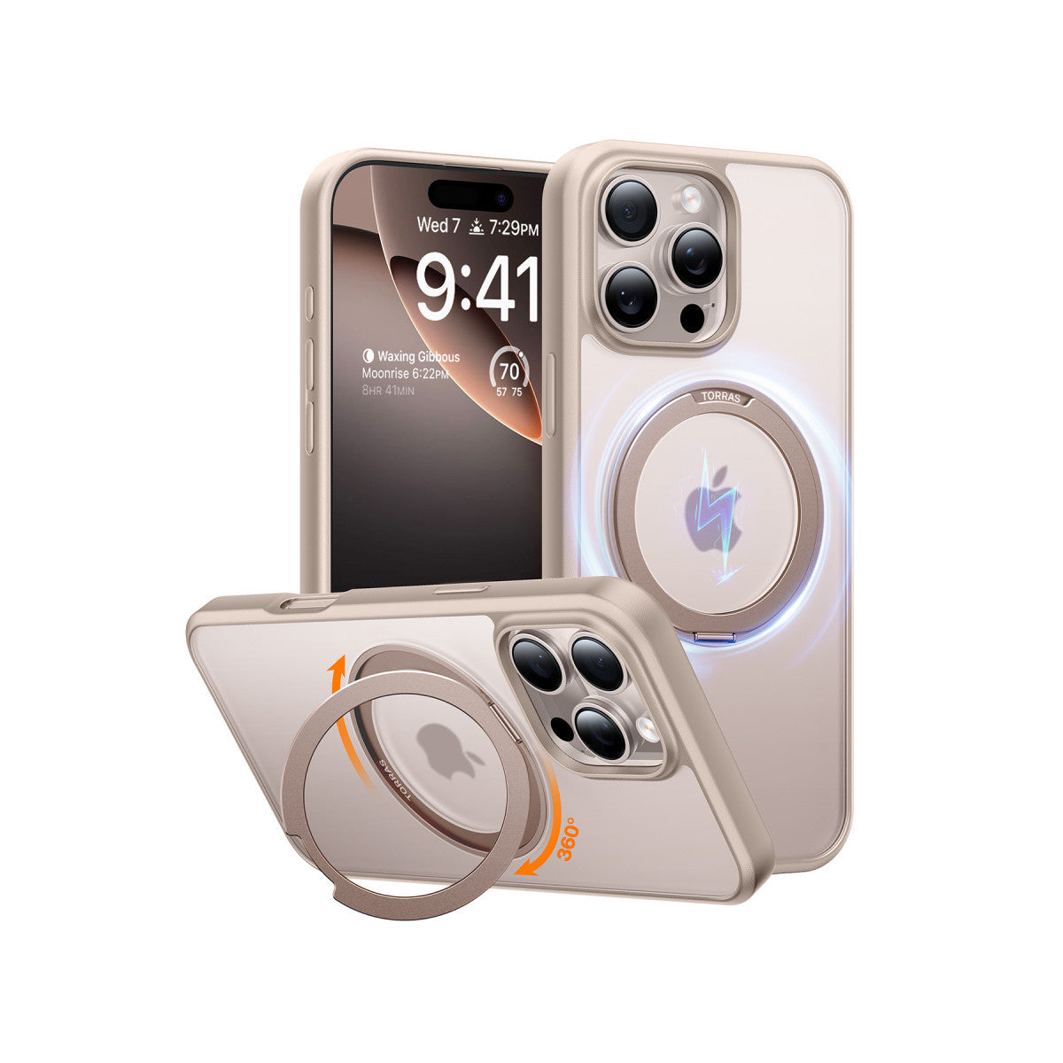 Torras Apple iPhone 16 Pro O Stand Pro Serisi Magsafe Kılıf