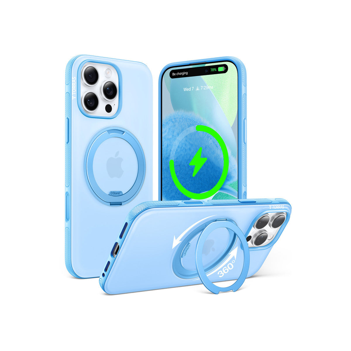 Torras Apple iPhone 16 Pro O Stand R Fitness Serisi Magsafe Kılıf