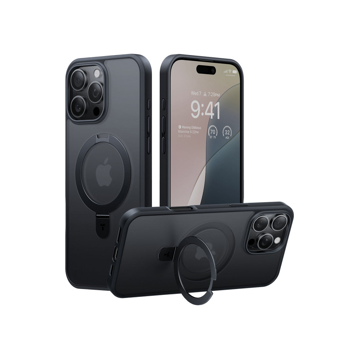 Torras Apple iPhone 16 Pro O Stand Serisi Magsafe Kılıf