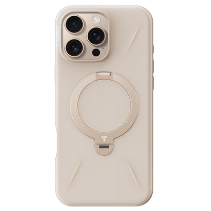 Torras Apple iPhone 16 Pro O Stand Spin Fusion Serisi PC Magsafe Kılıf