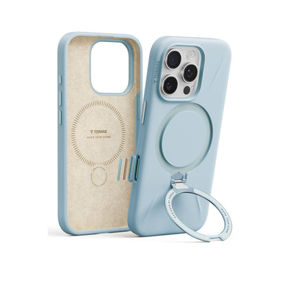 Torras Apple iPhone 16 Pro O Stand Spin Silicone Serisi Magsafe Kılıf
