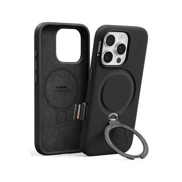 Torras Apple iPhone 16 Pro O Stand Spin Silicone Serisi Magsafe Kılıf