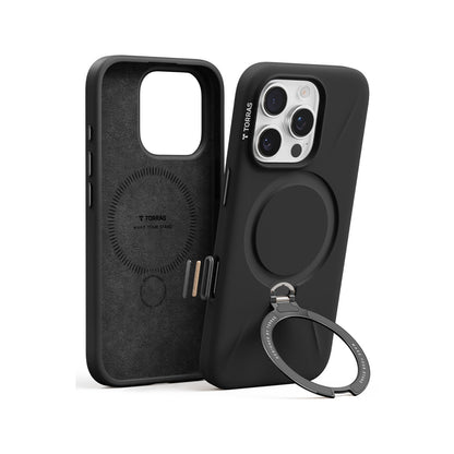 Torras Apple iPhone 16 Pro O Stand Spin Silicone Serisi Magsafe Kılıf