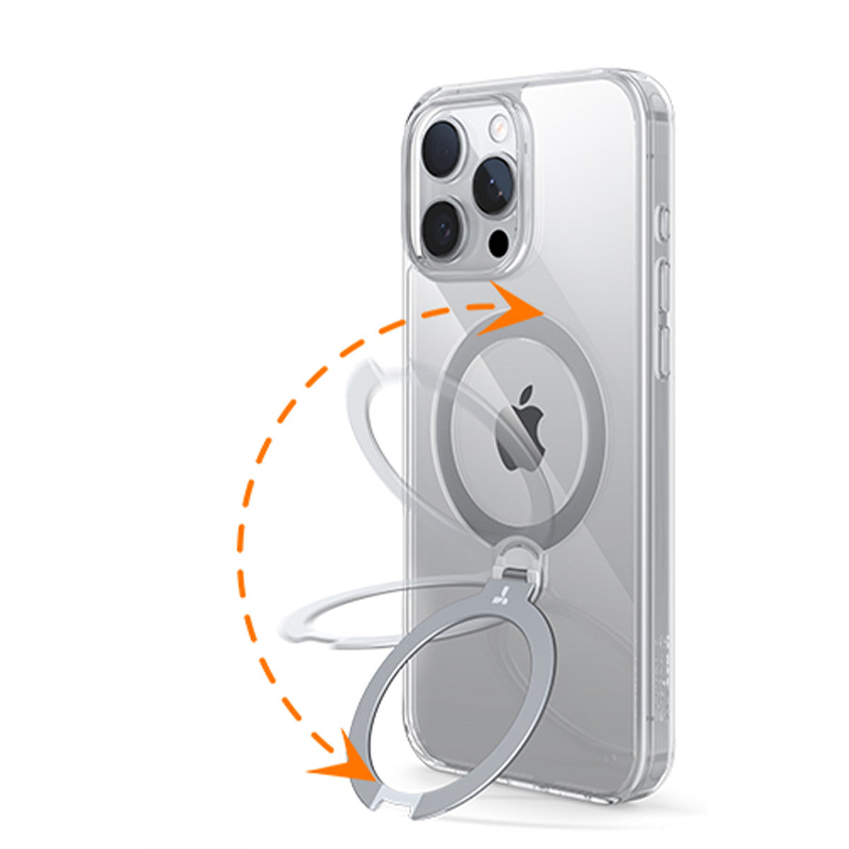 Torras Apple iPhone 16 Pro O Stand Spin Serisi Magsafe Kılıf