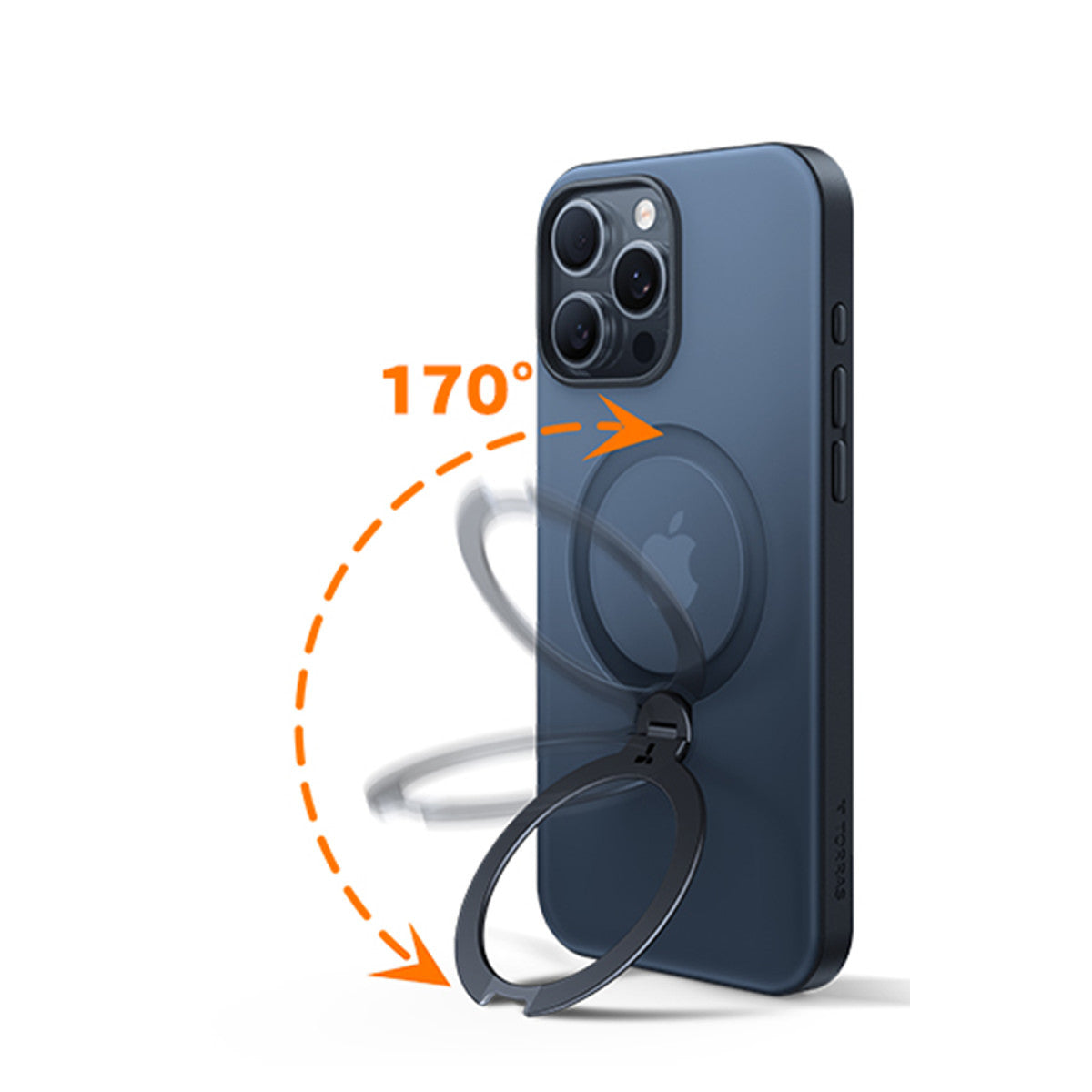Torras Apple iPhone 16 Pro O Stand Spin Serisi Magsafe Kılıf